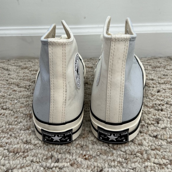 Converse High Top Chuck Taylor 70 Nautical Tri-Blocked Ghosted Vintage White - Picture 9 of 14